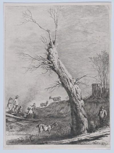 1795 年、サン シャモンで描かれた絵の後の冬。 作： Jean Jacques de Boissieu