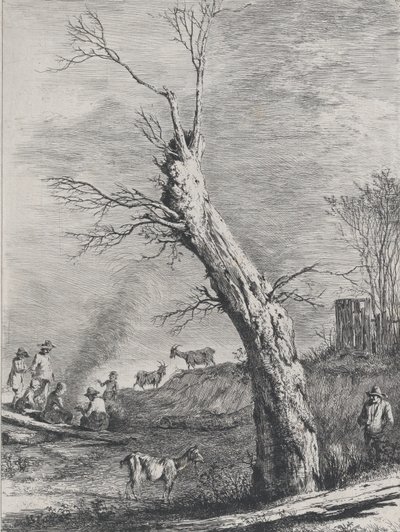 1795 年、サン シャモンで描かれた絵の後の冬。 作： Jean Jacques de Boissieu