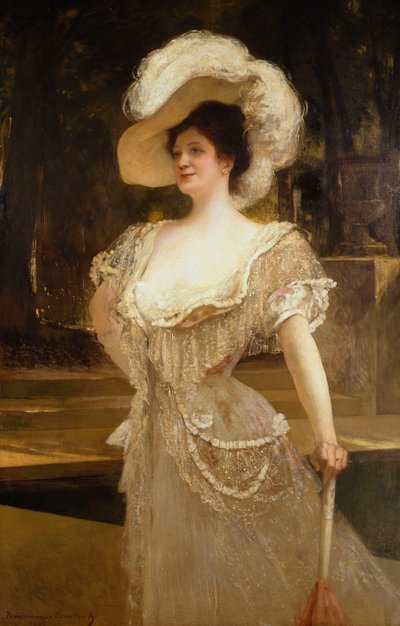 夫人の肖像、1901 作： Jean Joseph Benjamin Constant