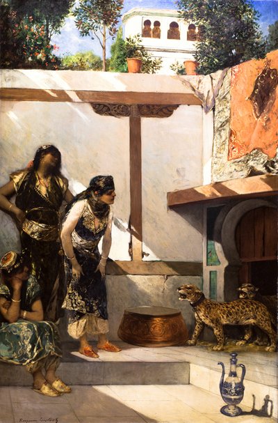 スルタン宮殿の中庭 作： Jean Joseph Benjamin Constant