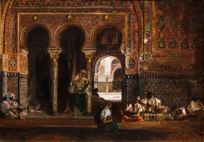ハーレムの情景、5人の女性、1880年頃（油彩・キャンバス） 作： Jean Joseph Benjamin Constant