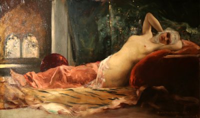 オダリスク 作： Jean Joseph Benjamin Constant