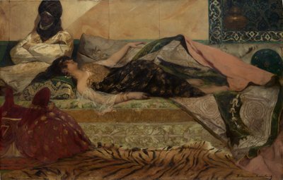 オダリスク。 作： Jean Joseph Benjamin Constant