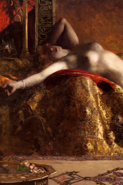 オダリスク・アロンジェ、別名レヴ・ドリエント 作： Jean Joseph Benjamin Constant