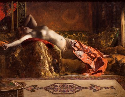 オダリスク・アロンジェ、別名レヴ・ドリエント 作： Jean Joseph Benjamin Constant