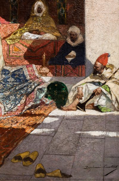 パシャのプレゼント（詳細）1883年以前（油彩・カンヴァス） 作： Jean Joseph Benjamin Constant