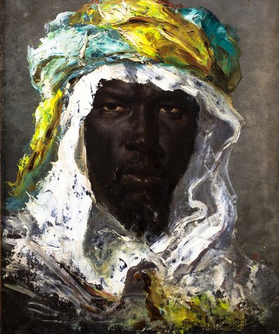 テテ・ド・モーレ 1875年頃 （キャンバスに敷かれた紙に油彩） 作： Jean Joseph Benjamin Constant