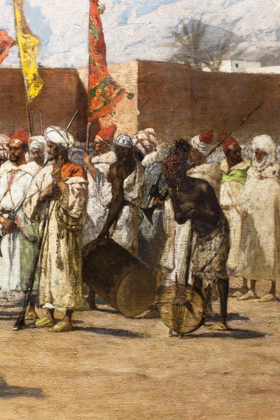 最後の反乱者たち、モロッコの歴史的風景（詳細） 作： Jean Joseph Benjamin Constant