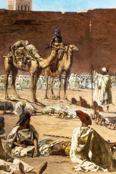 最後の反乱者たち、モロッコの歴史的風景 作： Jean Joseph Benjamin Constant