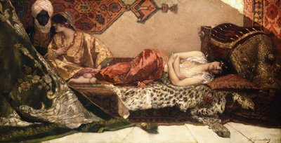 オダリスク、1882 作： Jean Joseph Benjamin Constant