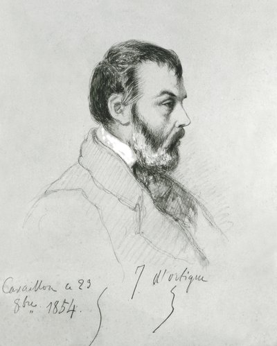ジョセフ・ドルティーグの肖像（1802-66）1854 作： Jean Joseph Bonaventure Laurens
