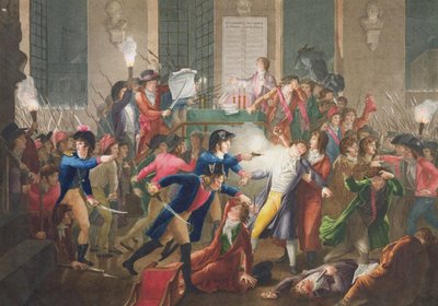 1794年7月27日のフルクランジャンハリエット後のロベスピエールの逮捕1796 作： Jean Joseph Francois Tassaert