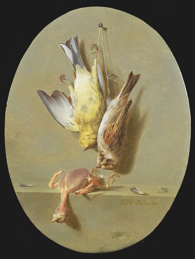 死んだ鳴き鳥のトロンプ・ロエイル 作： Jean Joseph Xavier Bidauld