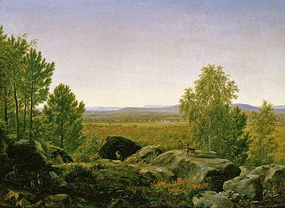 夜明けの風景（油彩・キャンバス） 作： Jean Joseph Xavier Bidauld