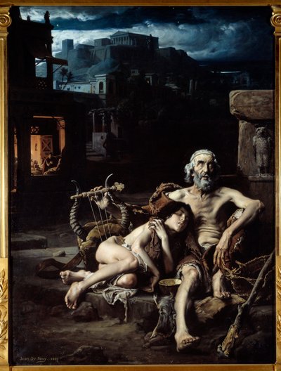 ホメロス。 作： Jean Jules Antoine Lecomte du Nouy