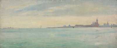 パブリック ガーデンから見たヴェネツィア 作： Jean Jules Antoine Lecomte du Nouy