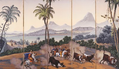 ブラジルの眺望、1829〜35年頃 作： Jean Julien Deltil