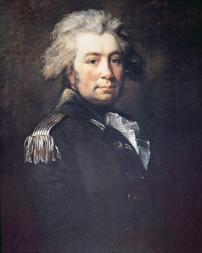 John Graves Simcoe（カラーリトグラフ 作： Jean Laurent (after) Mosnier