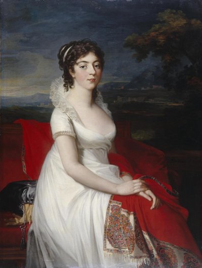 伯爵夫人オボレンスカヤの肖像、1806 作： Jean Laurent Mosnier