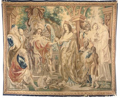6点セットのブリュッセルのタペストリー、1650年頃（ウールとシルク） 作： Jean Le and Eggermans Daniel II Clerc