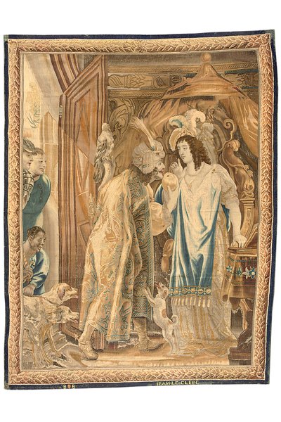 6点セットのブリュッセルのタペストリー、1650年頃（ウールとシルク） 作： Jean Le and Eggermans Daniel II Clerc