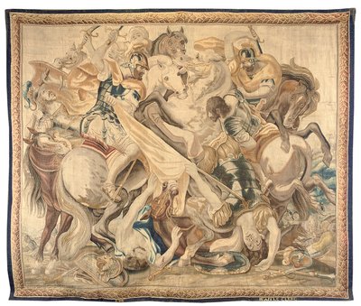 6点セットのブリュッセルのタペストリー、1650年頃（ウールとシルク） 作： Jean Le and Eggermans Daniel II Clerc
