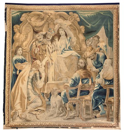 6点セットのブリュッセルのタペストリー、1650年頃（ウールとシルク） 作： Jean Le and Eggermans Daniel II Clerc