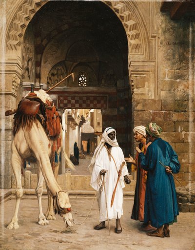 アラブ人の間の紛争;紛争「アラベス」、1872年 作： Jean Leon Gerome