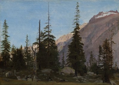 アルプスの風景: スイス、ハンデッグ 作： Jean Leon Gerome