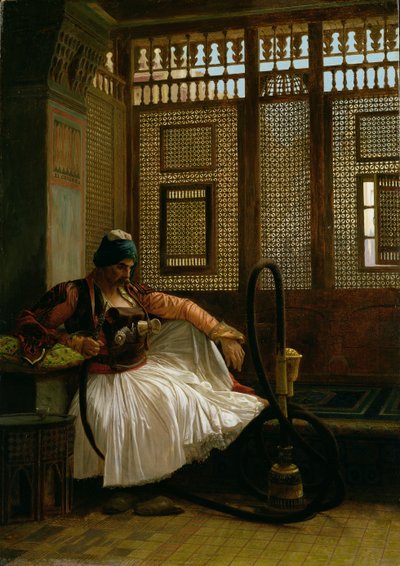 Arnaut Smoking（パネル） 作： Jean Leon Gerome