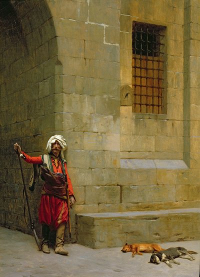 Arnautと犬 作： Jean Leon Gerome
