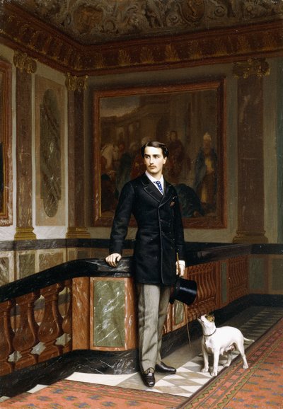 コンテデラルシェフォーコードデュドゥドードーヴィルとテリア、1870年代頃 作： Jean Leon Gerome