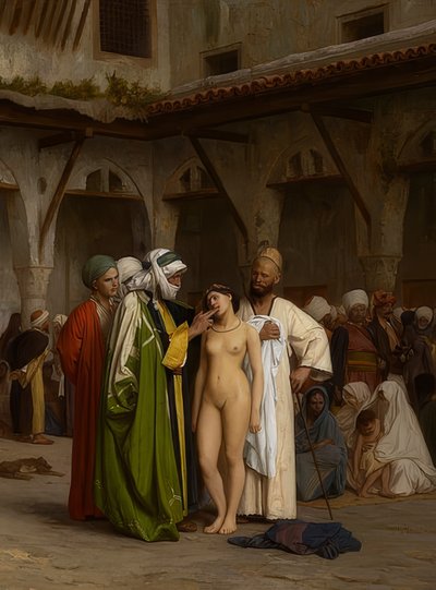 奴隷市場。約1867 作： Jean Leon Gerome