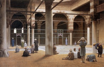 Interieur de mosquee en 1870 par Jean Leon Gerome ロチェスター大学記念美術館 作： Jean Leon Gerome