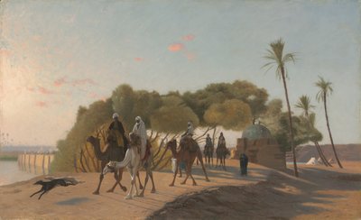 オアシスを離れて 作： Jean Leon Gerome