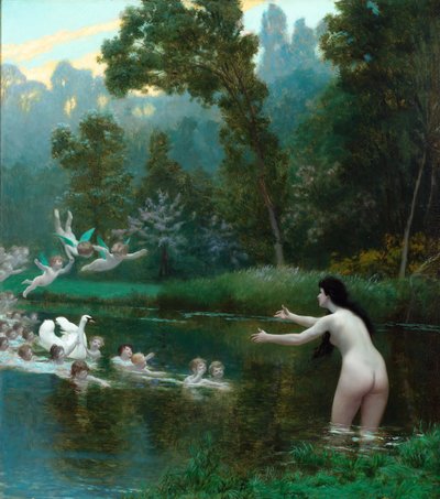レダと白鳥 作： Jean Leon Gerome