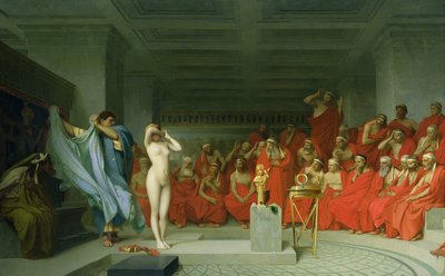 アレオパゴスの前のフライン 作： Jean Leon Gerome