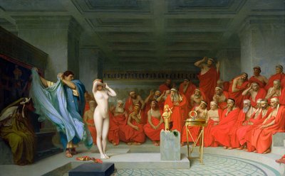 アレオページ前のフリュネ 作： Jean Leon Gerome