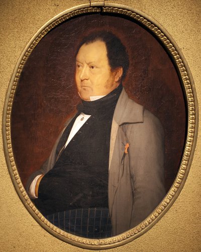 ルブロンド氏の肖像。ジャン・レオン・ジェローム（1824-1904）による絵画、油彩・キャンバス、1844年頃の作品。フランス美術 作： Jean Leon Gerome