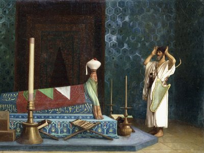 スルタンの部屋での祈り 作： Jean Leon Gerome