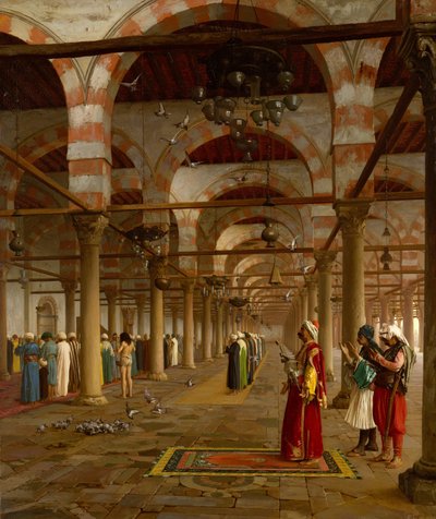 1871年のモスクでの祈り。 作： Jean Leon Gerome