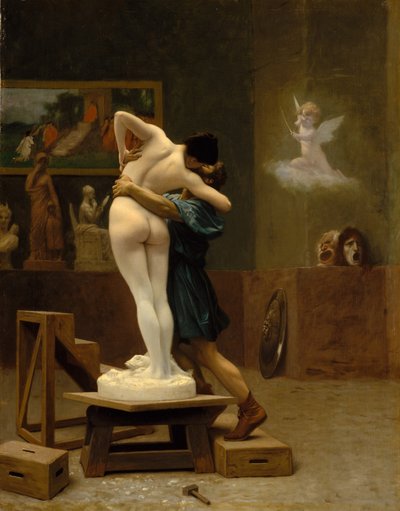 ピグマリオンとガラテア、1890年頃（キャンバスに油彩） 作： Jean Leon Gerome