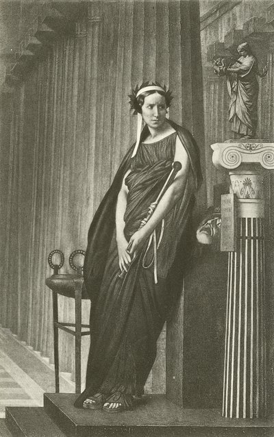 ギリシャ悲劇の女神としてのレイチェル（グラビア） 作： Jean Leon Gerome