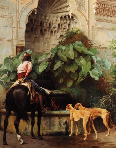 狩猟に戻り、 作： Jean Leon Gerome