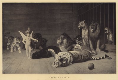 キューピッドが飼いならした 作： Jean Leon Gerome