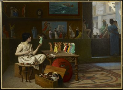 アンティーク陶器の画家：1893年 作： Jean Leon Gerome