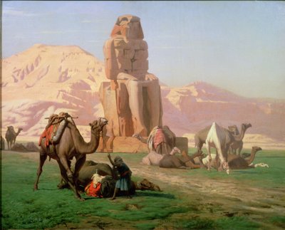 メムノンの巨像、1857 作： Jean Leon Gerome