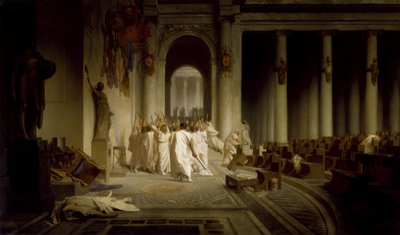 シーザーの死 作： Jean Leon Gerome