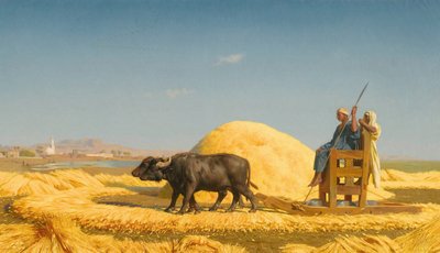 エジプトの穀物搾取機 作： Jean Leon Gerome