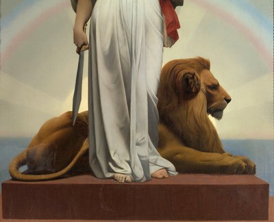 ジェローム・ジャン・レオン（1824 - 1904）の「共和国」（アレゴリー - 1848年）；Mairie des Lilas 作： Jean Leon Gerome